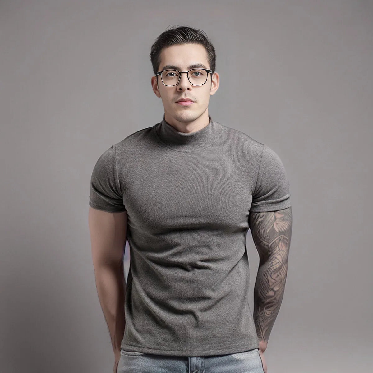 Gym Men's Summer Sports Quick Dry Fitness Short Sleeve T-shirt Outdoor Slim Casual Tee Tops Muscle Tights Bodybuilding Clothing