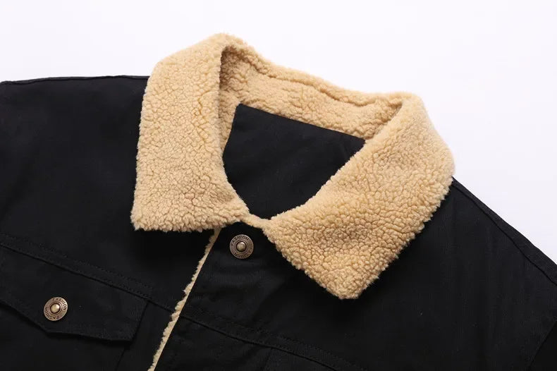 New Pocket Buttons Formal Streetwear Winter Men Casual Warm Fleece Brand Jacket Windproof Mens Jackets High Quality Coats Men