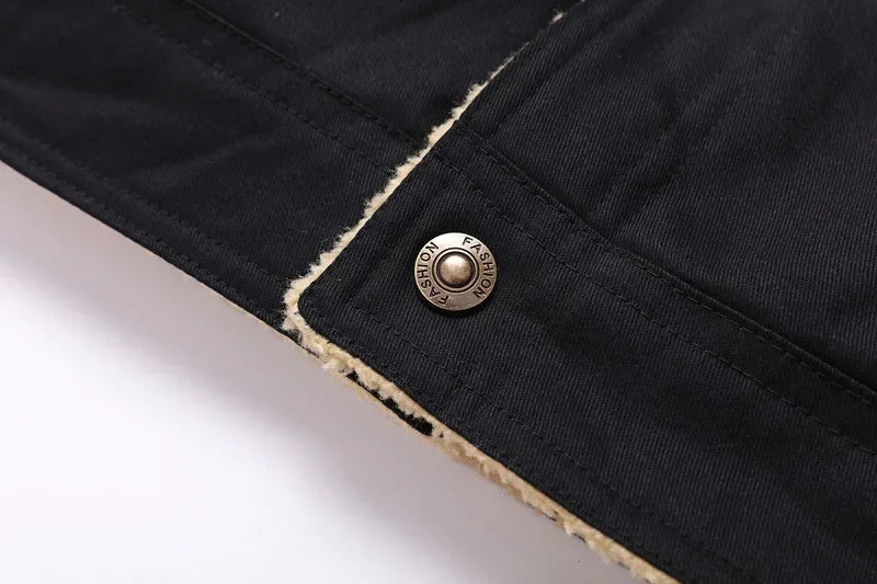 New Pocket Buttons Formal Streetwear Winter Men Casual Warm Fleece Brand Jacket Windproof Mens Jackets High Quality Coats Men