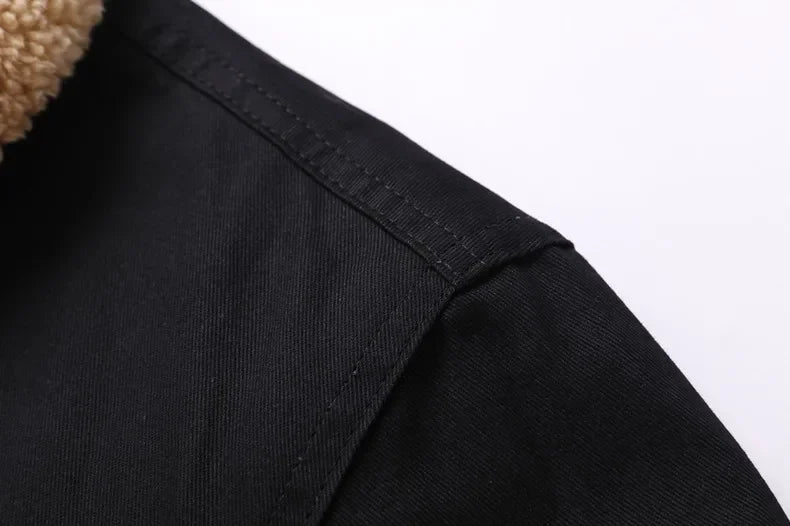 New Pocket Buttons Formal Streetwear Winter Men Casual Warm Fleece Brand Jacket Windproof Mens Jackets High Quality Coats Men