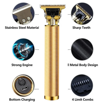 B59B-Hair Cutting Machine Barber For Men Professional Hair Trimmer Wireless Electric Hair Clipper Men Beard Shaver Durable