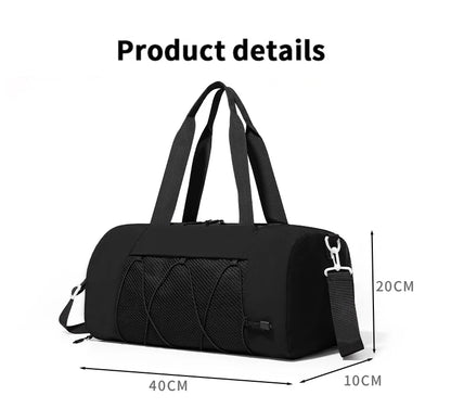 Travel Bag Gym Fitness Women's Shoulder Bag Yoga Outdoor Sports Swimming Training Daypack Tote Dry Wet Short Trip Men Handbags