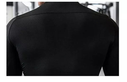 Gym T Shirt Men's Long Sleeve Compression Shirt Quick Dry Training Top Male Muscle Workout Running Clothing