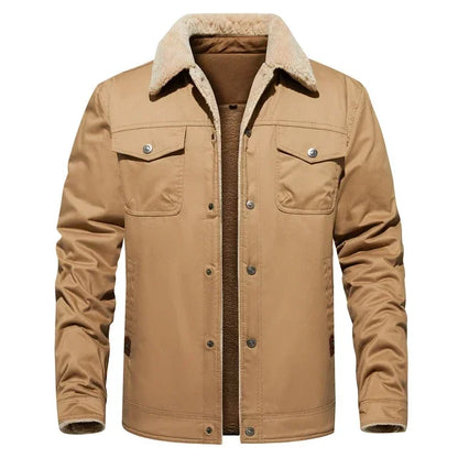 New Pocket Buttons Formal Streetwear Winter Men Casual Warm Fleece Brand Jacket Windproof Mens Jackets High Quality Coats Men