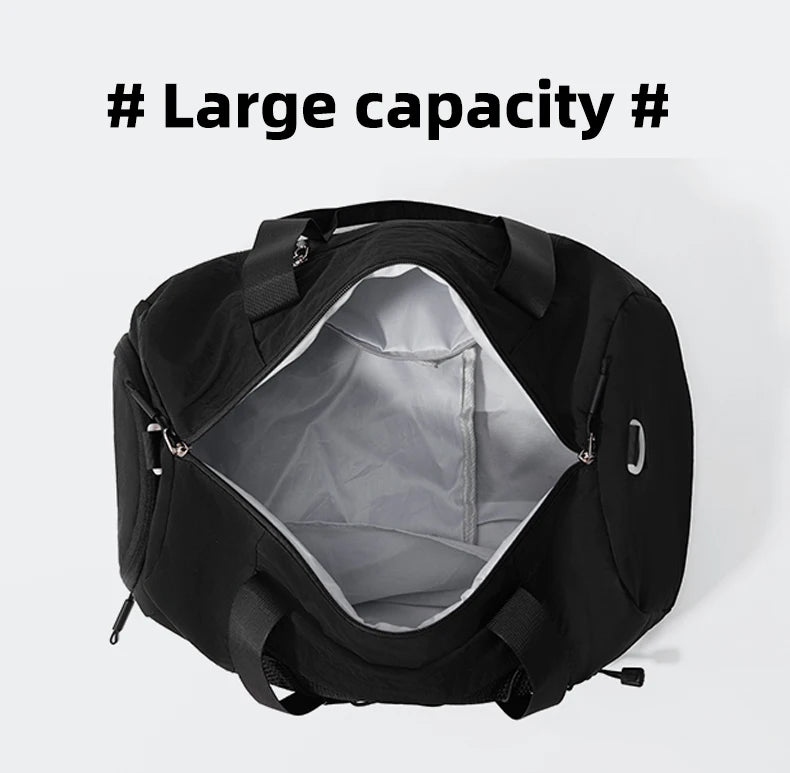 Travel Bag Gym Fitness Women's Shoulder Bag Yoga Outdoor Sports Swimming Training Daypack Tote Dry Wet Short Trip Men Handbags