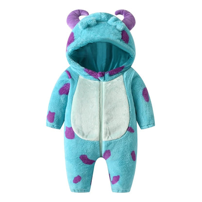 Cute Animal Costume for Toddler Baby Girl Boy Halloween Costume Long Sleeve Fuzzy Warm Fall Winter Clothes Halloween Gifts