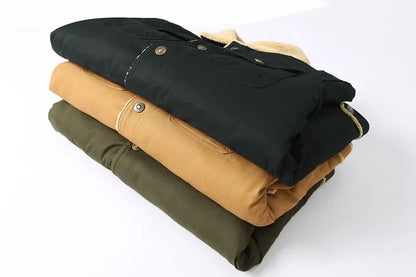 New Pocket Buttons Formal Streetwear Winter Men Casual Warm Fleece Brand Jacket Windproof Mens Jackets High Quality Coats Men