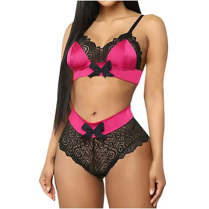 Women's Fashion Lace Vest Hollow Mesh See-Through Push Up Underwear Lingerie - Clearance