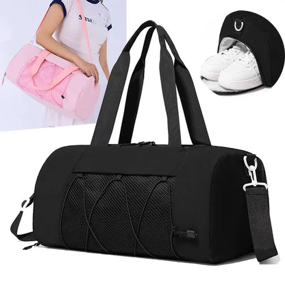 Travel Bag Gym Fitness Women's Shoulder Bag Yoga Outdoor Sports Swimming Training Daypack Tote Dry Wet Short Trip Men Handbags