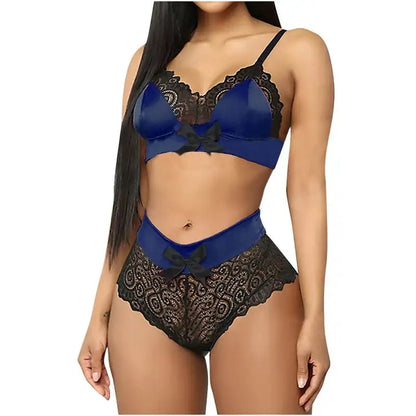 Women's Fashion Lace Vest Hollow Mesh See-Through Push Up Underwear Lingerie - Clearance
