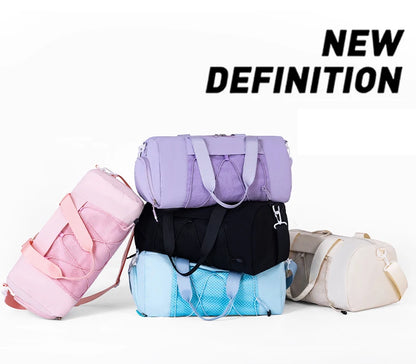 Travel Bag Gym Fitness Women's Shoulder Bag Yoga Outdoor Sports Swimming Training Daypack Tote Dry Wet Short Trip Men Handbags